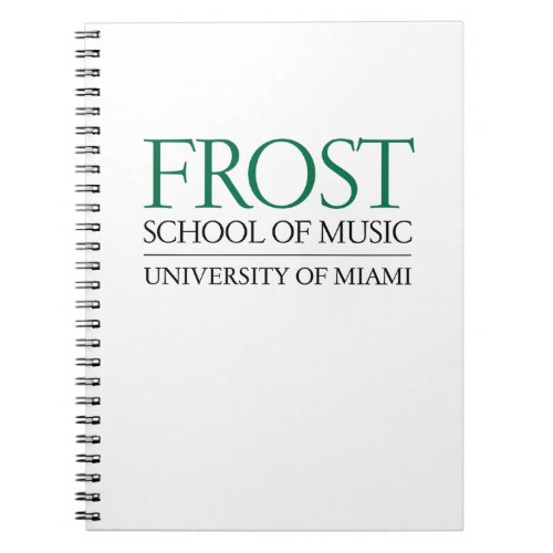 Frost School of Music Logo Notebook