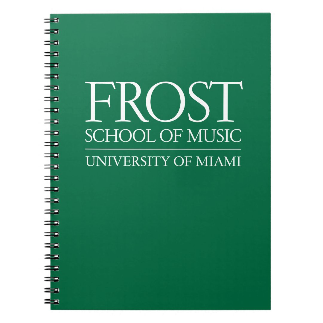 Frost School of Music Logo Notebook Zazzle