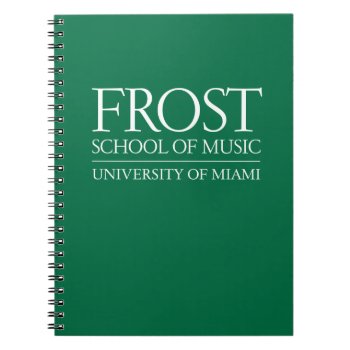 Frost School Of Music Logo Notebook by frostschoolofmusic at Zazzle