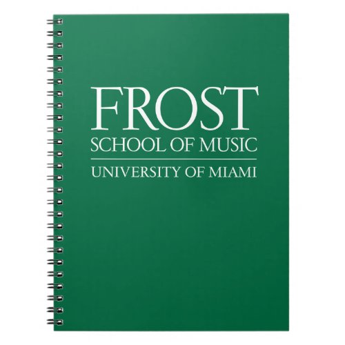 Frost School of Music Logo Notebook