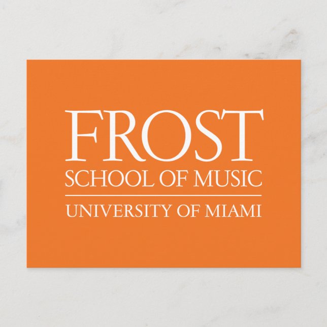 Frost School of Music Logo Postcard (Front)