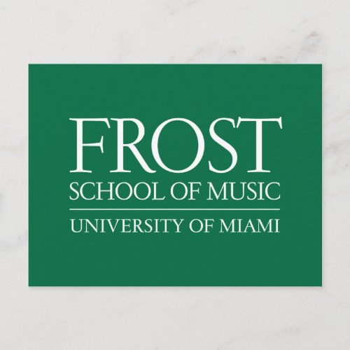 Frost School of Music Logo Postcard