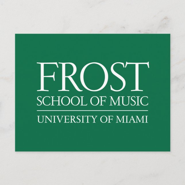 Frost School of Music Logo Postcard (Front)