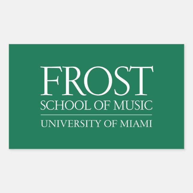 Frost School of Music Logo Rectangular Sticker (Front)