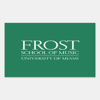 Frost School of Music Logo Rectangular Sticker