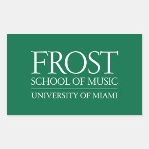 Frost School of Music Logo Rectangular Sticker