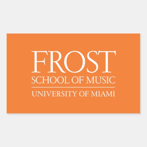Frost School of Music Logo Rectangular Sticker
