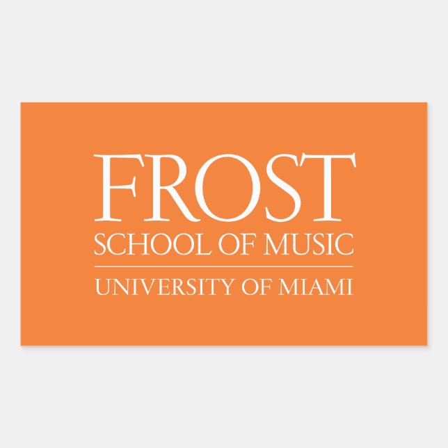 Frost School of Music Logo Rectangular Sticker (Front)