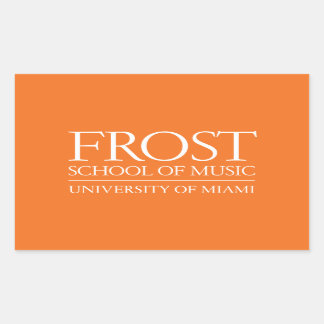 Frost School of Music Logo Rectangular Sticker