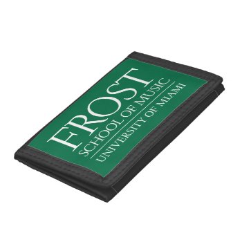 Frost School Of Music Logo Trifold Wallet by frostschoolofmusic at Zazzle