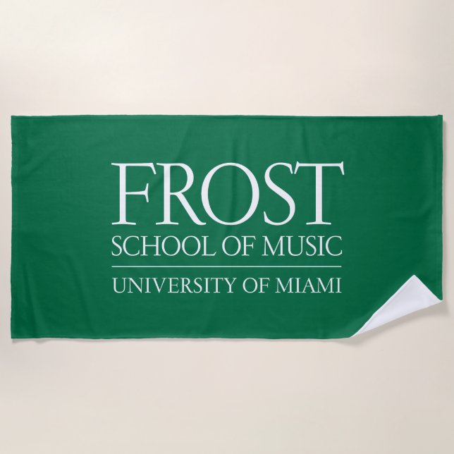 Frost School of Music Miami Beach Towel (Front)