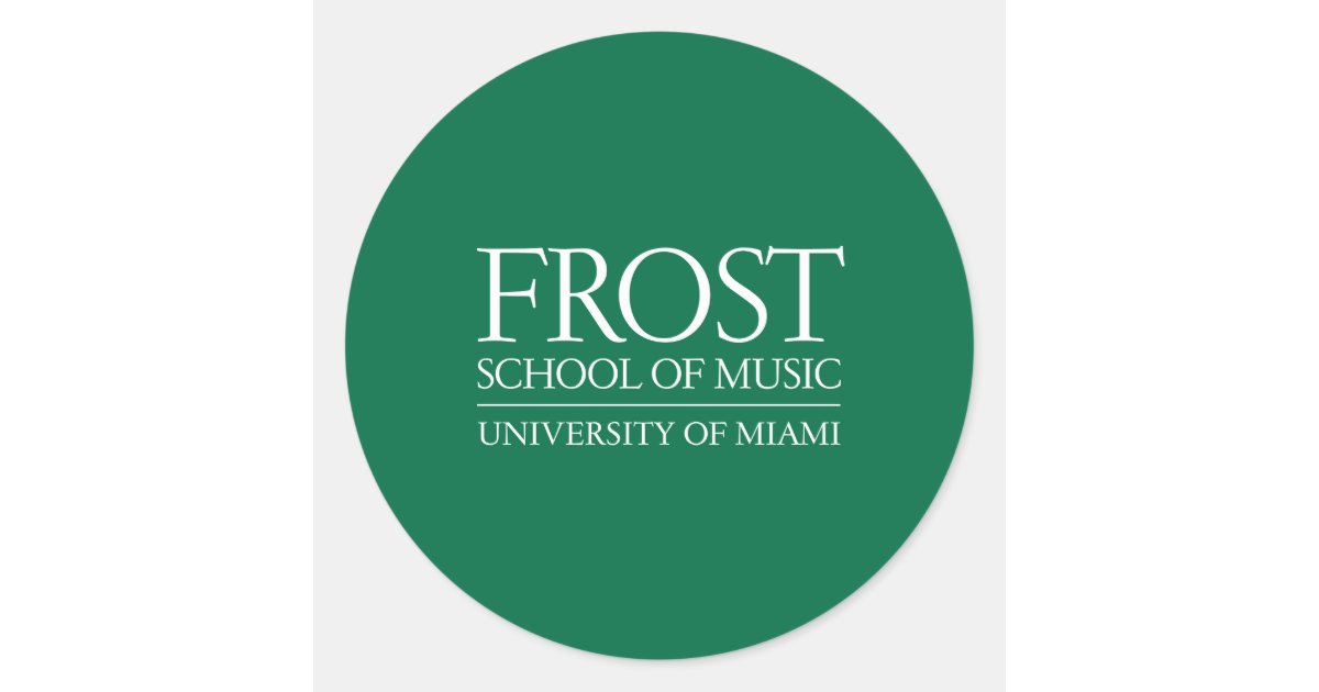 Frost School of Music Sticker Zazzle