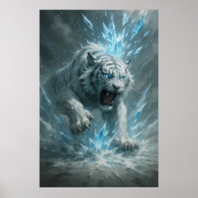 Frost White Tiger – Emperor of the Frozen Realm –  Poster (Front)