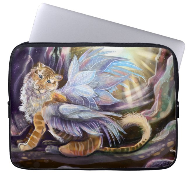 Frost Wing Tiger Laptop Sleeve (Front)