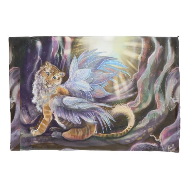 Frost Wing Tiger Pillow Case (Front)