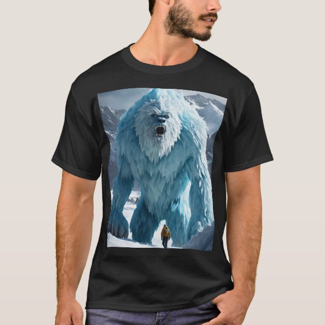 Frostbound Glacial Yeti T-Shirt (Front)