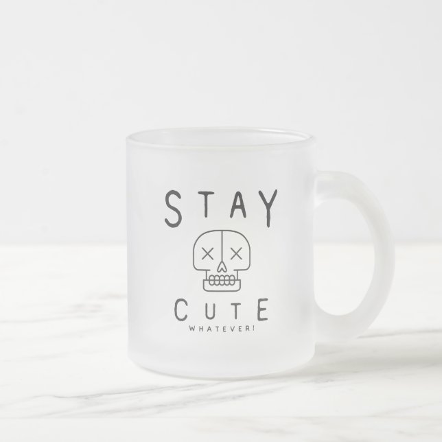 Frosted 10 oz Frosted Glass Mug (Right)