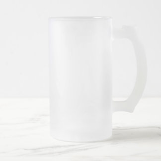 Frosted 16 oz Frosted Glass Stein