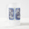 Frosted 16 oz Glass Tall Mug with Palm Trees
