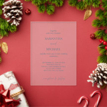 Frosted Acrylic Minimalist Wedding Design