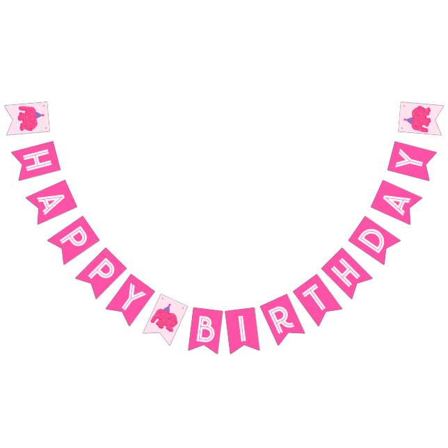 Frosted Animal Cookie Party Garland Bunting Flags (All)