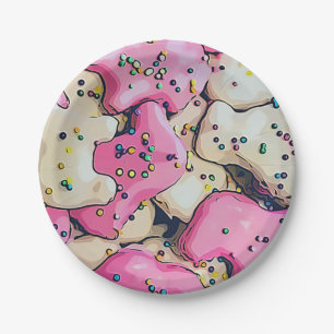 Frosted Animal Cookie Pattern Paper Plates
