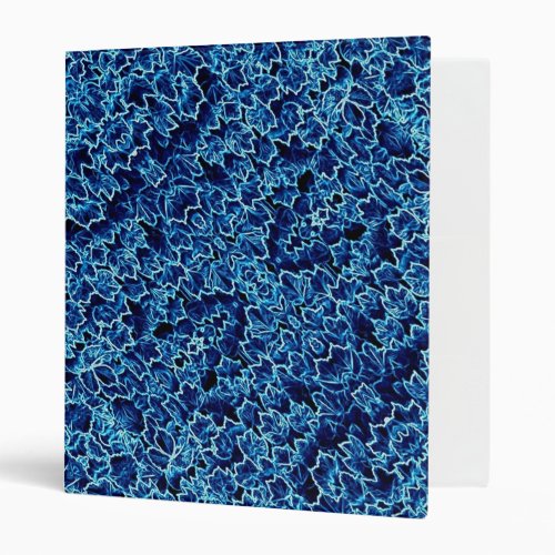 Frosted Blue Ivy 3 Ring Binder