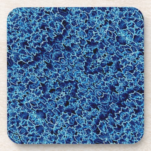 Frosted Blue Ivy Beverage Coaster