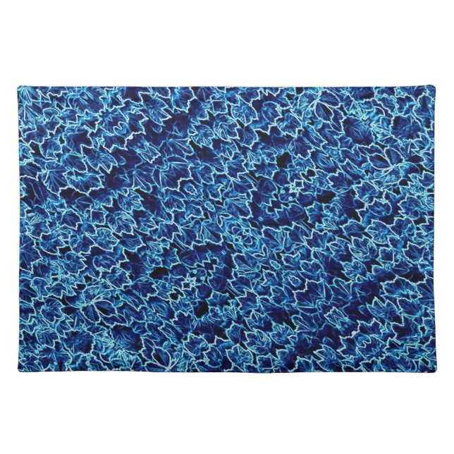 Frosted Blue Ivy Cloth Placemat (Front)