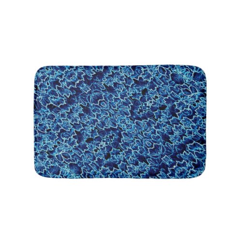 Frosted Blue Ivy Cool Bath Mat