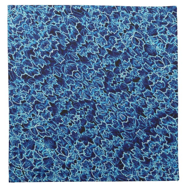 Frosted Blue Ivy Cool Cloth Napkin (Front)