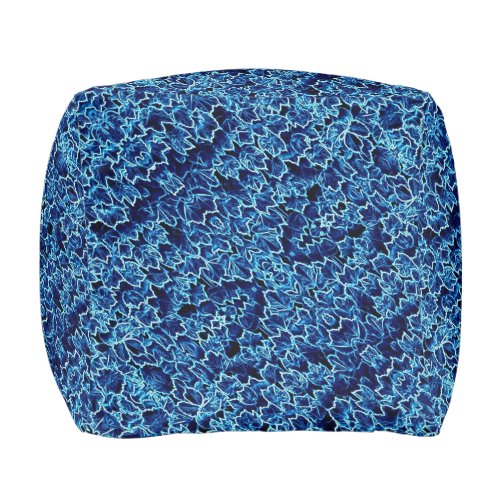 Frosted Blue Ivy Cool Pouf