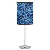 Frosted Blue Ivy Cool Table Lamp (Back)