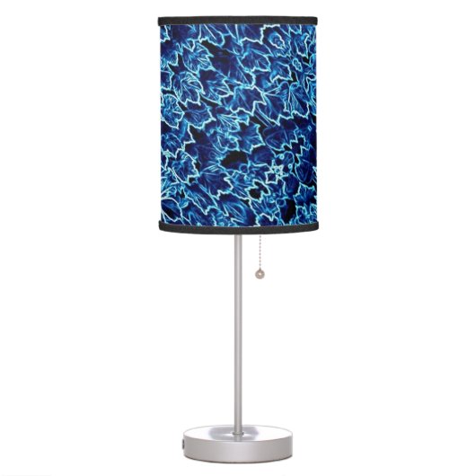 Frosted Blue Ivy Cool Table Lamp (Left)