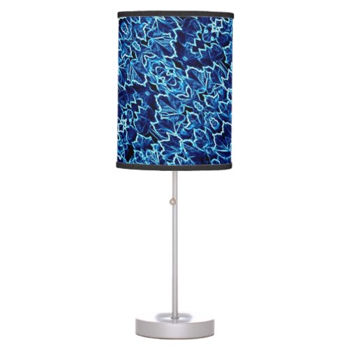 Frosted Blue Ivy Cool Table Lamp