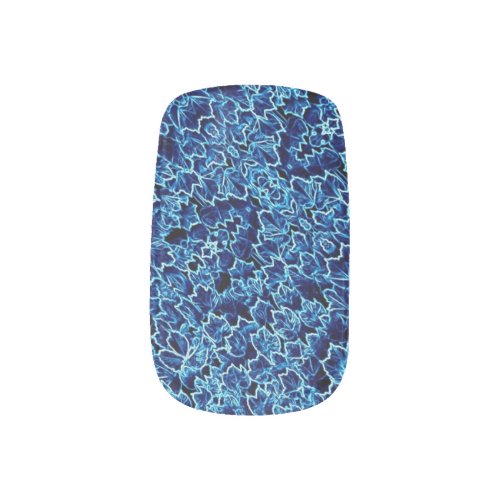 Frosted Blue Ivy Minx Nail Art