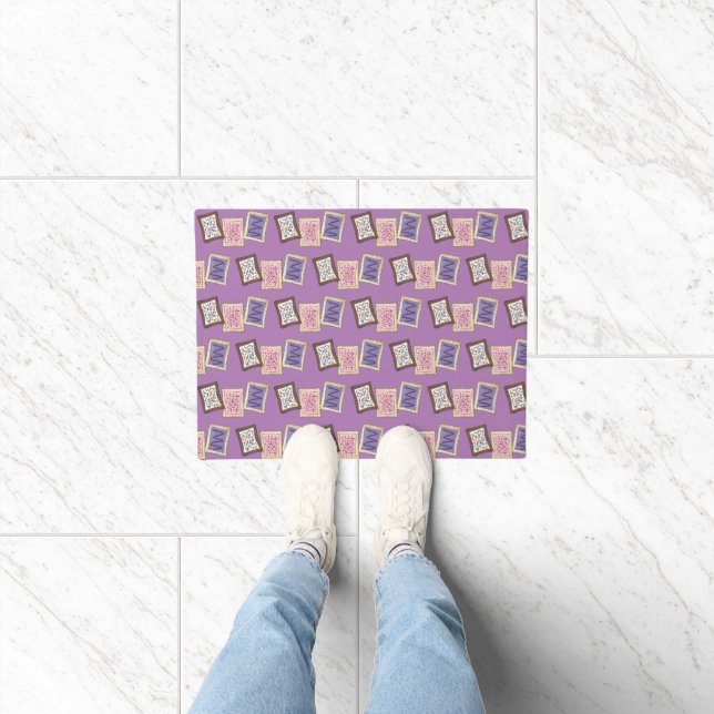 Frosted Breakfast Toaster Pastry Junk Food Bakery Doormat (Indoor)