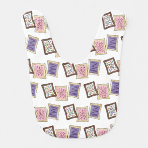 Frosted Breakfast Toaster Pastry Junk Food Foodie Baby Bib