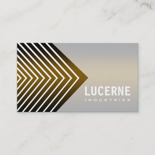 Frosted Chevron custom designer business card