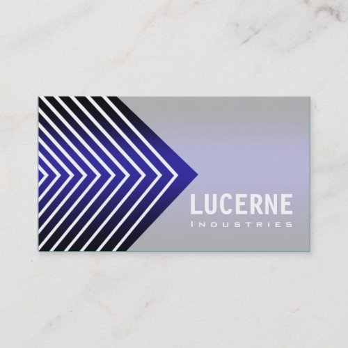 Frosted Chevron custom designer business card