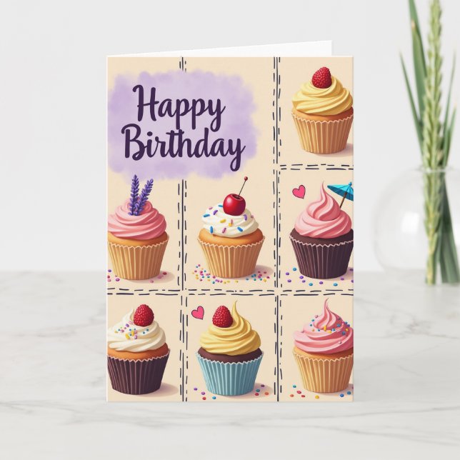 Frosted Delights Birthday Card (Front)