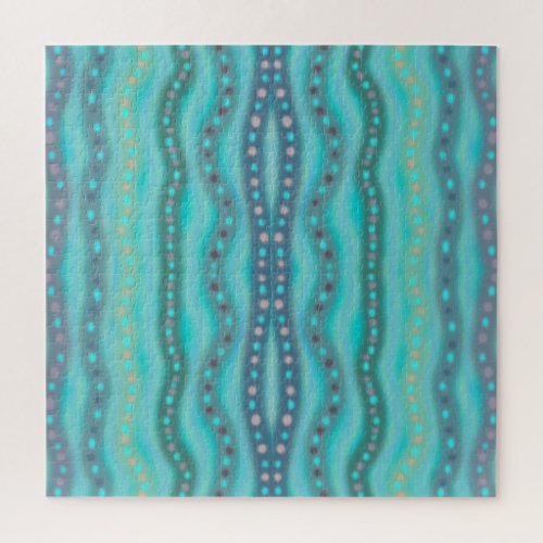 Frosted Dichroic Beach Glass Abstract Pattern  Jigsaw Puzzle