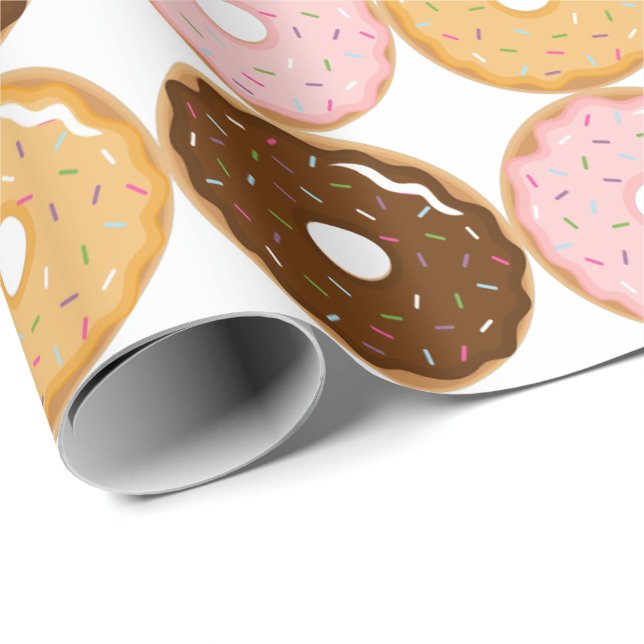Frosted Donut Pattern Wrapping Paper (Roll Corner)