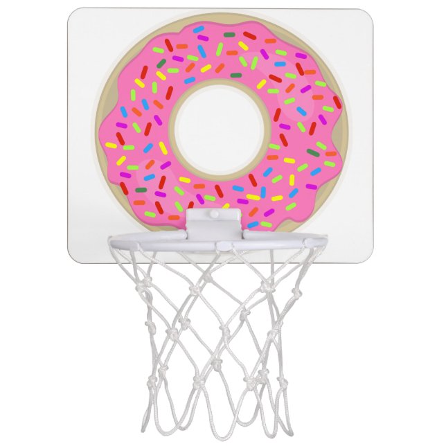 Frosted Donut Shoot Mini Basketball Hoop (Front)