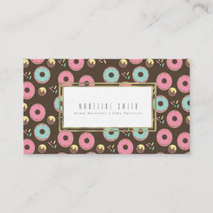 Frosted Donuts Baker Donut Cake Decorator Business Card