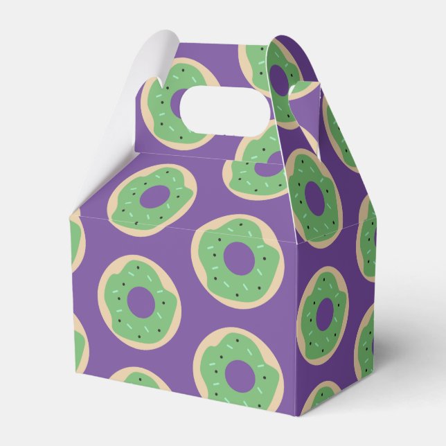 Frosted Donuts Halloween Sprinkle Party Favor Box (Front Side)