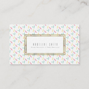 Frosted Donuts Sprinkles Baker Cake Decorator Business Card