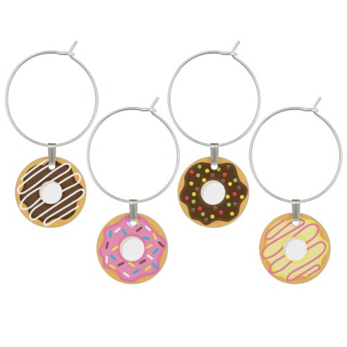Frosted Donuts Wine Charm