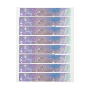 Frosted Dreaming Wrap Around Address Label
