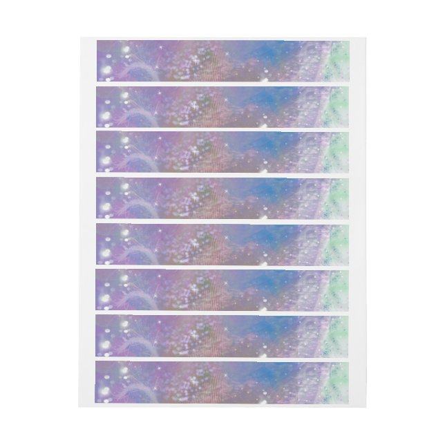 Frosted Dreaming Wrap Around Address Label (Sheet)